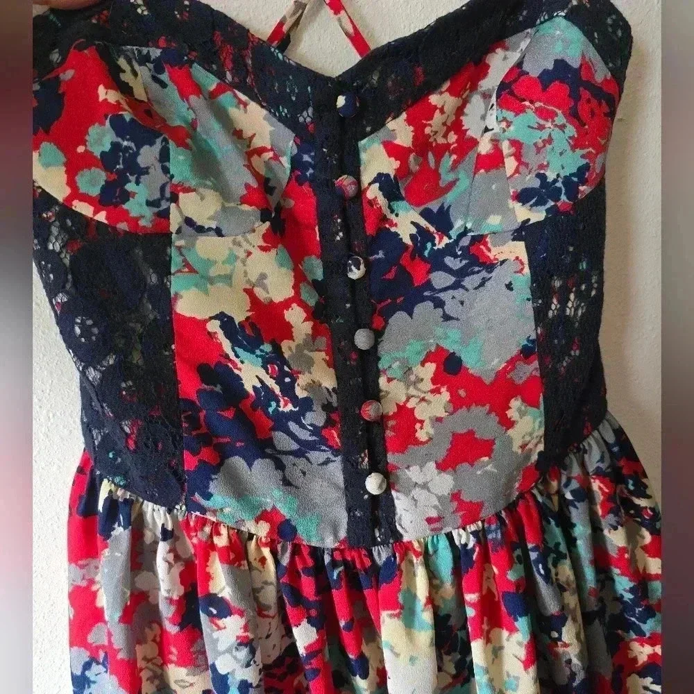 Betsy Johnson fitted cross back dress sz 10 - Picture 2 of 4